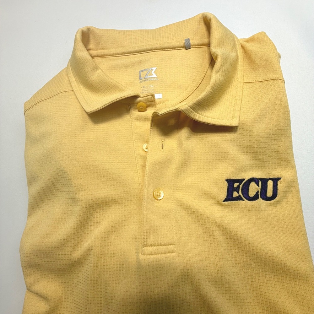 Cutter & Buck CB DryTec ECU East Carolina Pirates Polo – Yellow XL